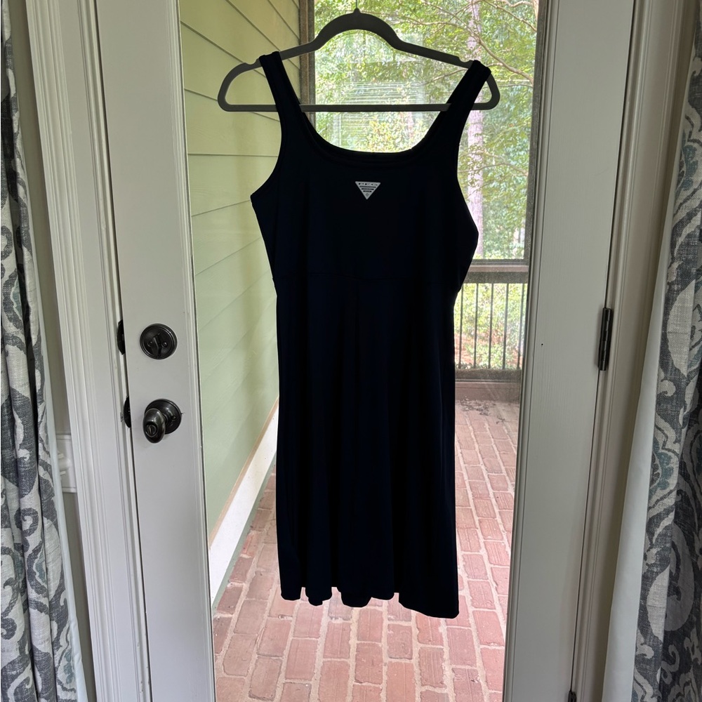 Columbia Blue Sleeveless Scoop Neck Sundress